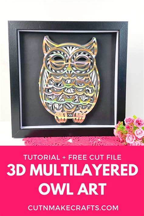 Diy 3d Owl Mandala 3d Layered Svg Free Artofit