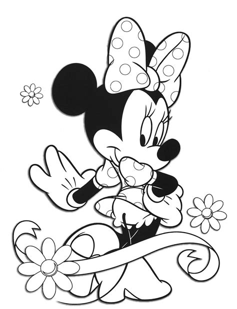 Dibujos De Minnie Mouse Para Colorear Para Niños