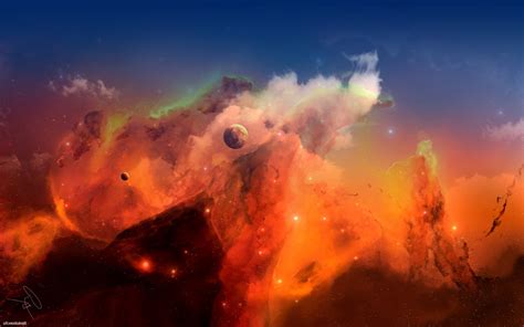 Space Space Art Artwork Digital Art Fantasy Art Planet Nebula