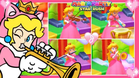 Mario Party Star Rush Rhythm Recital All Songs Peach Gameplay