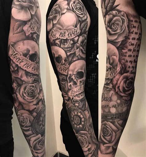 Top More Than 75 Dark Evil Tattoo Sleeve Best Incdgdbentre