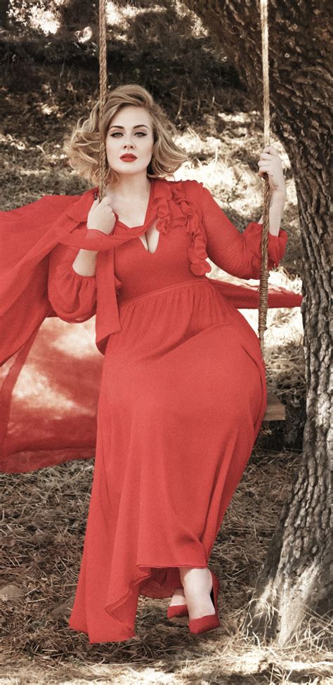 Image Result For Adele On Swing Red Adele Hair Adele Dress Adele Style Adele Love Vestidos