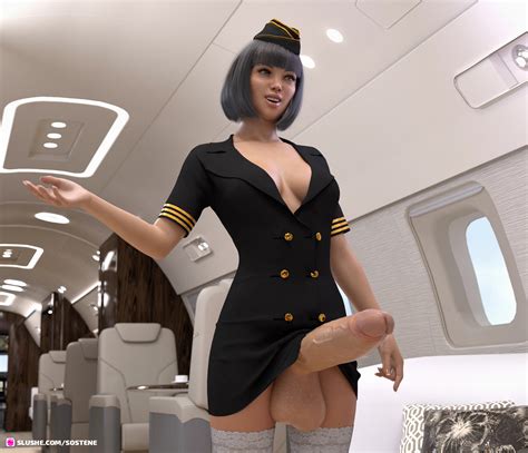 Rule 34 1futa 3d Aircraft Airplane Balls Balls Under Clothes Bob Cut Bottomless Skirt Breasts