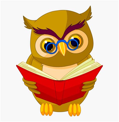 Royalty Free Rf Clipart Illustration Of A Cute Owl Reading On A Stack