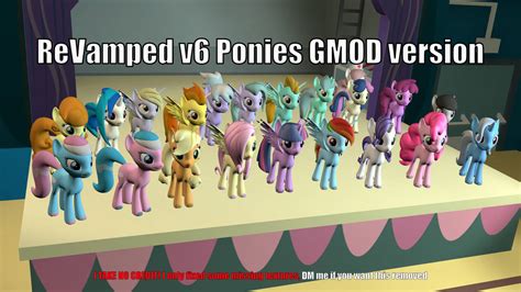 Gmod Mlp Revamped V6 Ponies Reupload By Flutterhurt On Deviantart