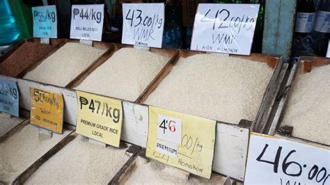 Different Types Of Rice At The Public Market In Ormoc City Leyte