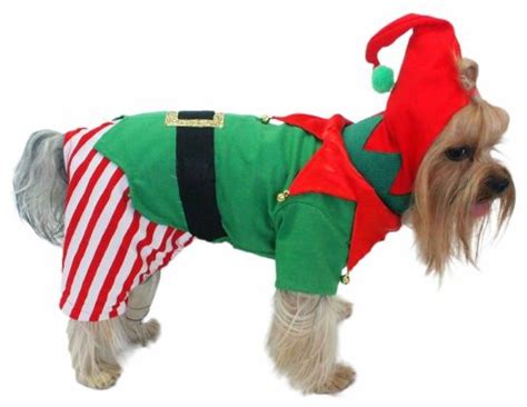 Christmas Elf Dog Costume Christmas Dog Outfits Dog Elf Costume