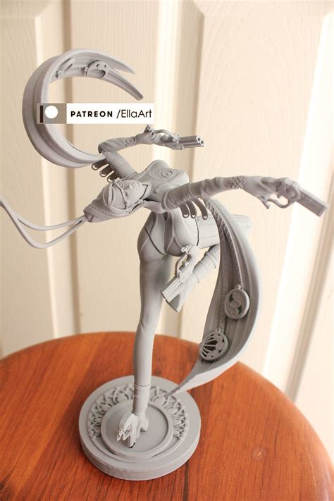Sexy Bayonetta 3d Printed Pinup Statue Garage Kit Designed Etsy