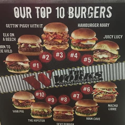 The WORKS Craft Burgers & Beer - Menu, Hours & Prices - 5717 Victoria