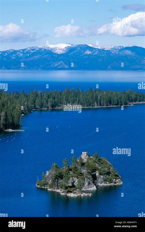 Island In Emerald Bay Lake Tahoe California Usa Stock Photo Alamy