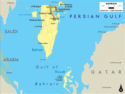 Bahrain On A Map Verjaardag Vrouw 2020
