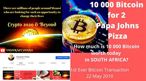 Bitcoin was created in early 2009. Bitcoin Pizza Day 22 May 2020 How much is 10 000 Bitcoin ...