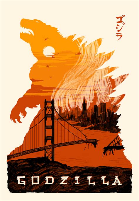 Godzilla 2014 poster by zetroczilla on deviantart. Godzilla Poster on Behance