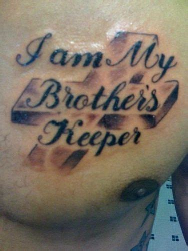 I Am My Brothers Keeper Tattoo Mishkanetcom