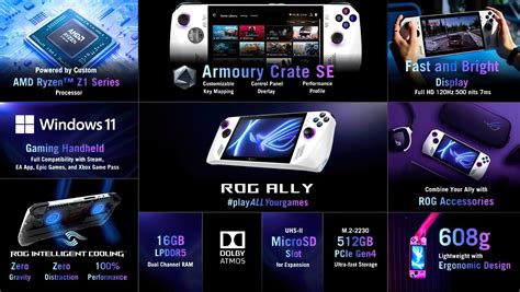 ASUS ROG Ally Handheld Console With AMD Ryzen Z1 Extreme Phoenix APU