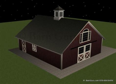 Barn Plans 4 Stall Horse Barn Design Floor Plan The Jenna Horse