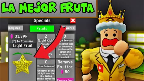 Devil fruits grant you different combat skills and abilities in anime fighting simulator. LA MEJOR FRUTA DEL DIABLO ( LIGHT FRUIT) DE ANIME FIGHTING ...