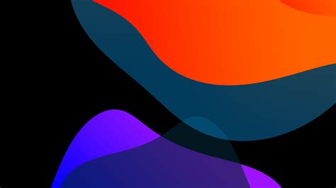 Ios 13 Wallpaper 4k Stock Multicolor Black Background