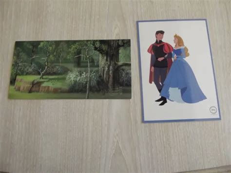 Walt Disney Characters Prince Sleeping Beauty 2 Adv Artwork Postcards