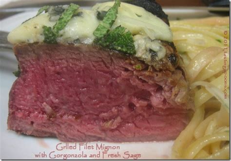 I love grilling filet mignon on the sear station on my aspire gas grill. Grilled Filet Mignon with Gorgonzola and Fresh Sage, and ...