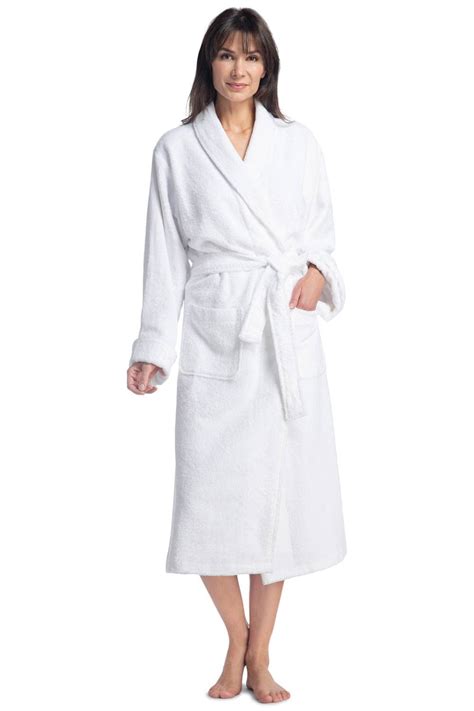 Womens Robes Terry Cloth Robe Full Length Spa Robe Fishers Finery