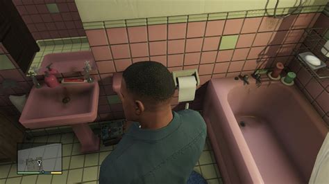 GTA 5 Funny Moment Franklin Shows His Bathroom YouTube