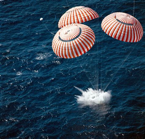 Apollo 16 Spacecraft Touches Down In The Central Pacific Ocean