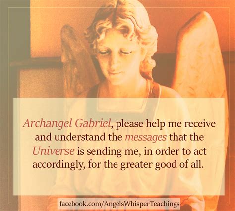 Archangel Gabriel Angel Daily Guidance And Affirmations Angel Prayers