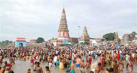 Pandharpur, easily reached by road and rail, is a religious town visited throughout the year by thousands of hindu pilgrims. Maharashtra CM offers prayers at Pandharpur - Rediff.com News