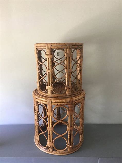 Simplihome johnsen contemporary 15 inch wide metal large accent side table in antique silver, fully assembled, end, bedside table and nightstand, for the living room and bedroom. Vintage Burnt Bamboo Table, Rattan Table, Woven Wicker ...