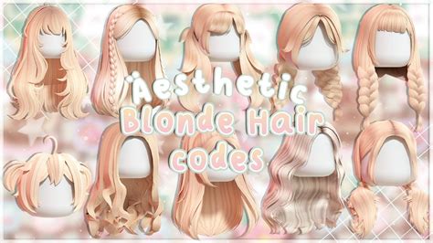 Roblox Blonde Hair Codes Part 3 In 2023 Cute Blonde Hair Blonde
