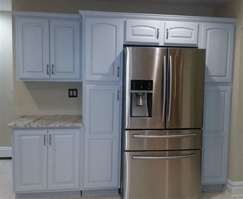 Turn on a fan to expel air from the spray area. kitchen Cabinet Refinishing Before and After | Spray ...