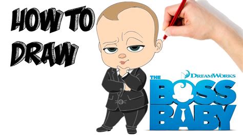 How To Draw Boss Baby The Boss Baby Cartooning 4 Kids Youtube