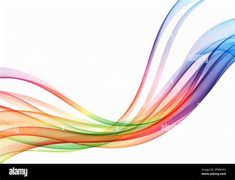 Vector Wave Flow Background Abstract Spectrum Curved Lines Background