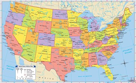 Us Map With State Capitals And Cities Whatsanswer