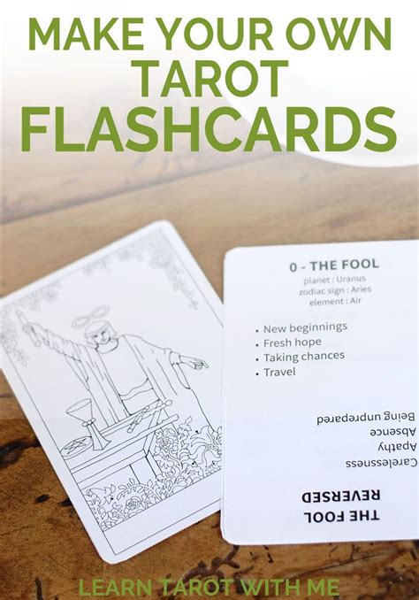 Make your own collage oracle (or tarot) deck | the little red tarot blog. PDF Printable tarot flashcards from | Tarot learning ...