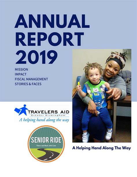 2019 Annual Report Cover Travelers Aid Birmingham