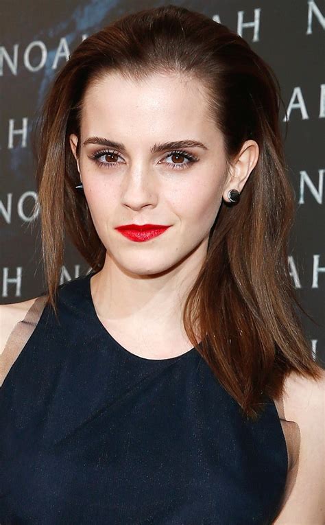 Beauty Police Emma Watsons Chic Slicked Back Hair E Online Uk
