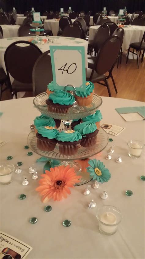 We also enjoy working with our guests to create unique and custom decorations to match their party themes. Turquoise Cupcake Centerpiece at the Chandelier Ballroom ...