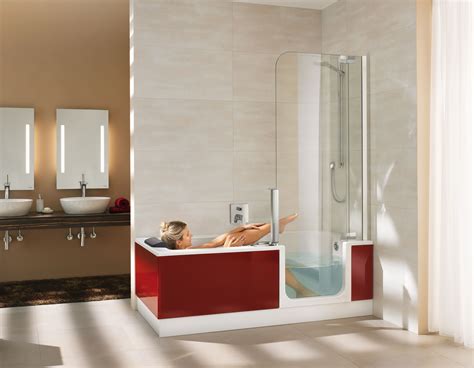 Artweger Twinline 2 Dusch Badewanne 160 x 75 cm mit Tür mit Glasfront Kombiwanne | eBay