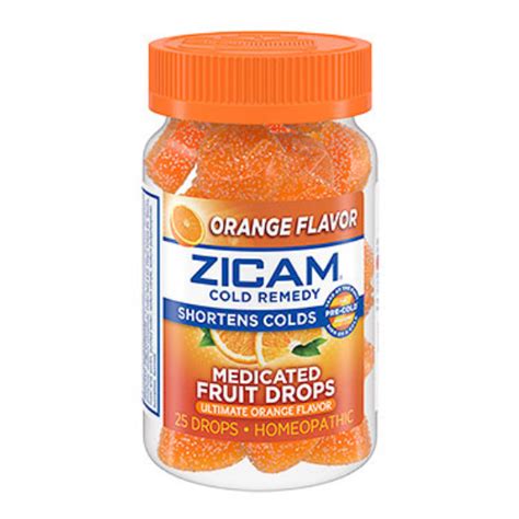 Zicam Cold Remedy Medicated Fruit Drops Ultimate Orange Flavor 25 Count Lazada Ph