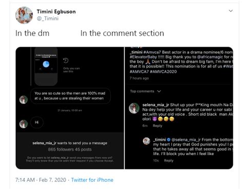 Check spelling or type a new query. Actor Timini Egbuson calls out female troll attacking him ...