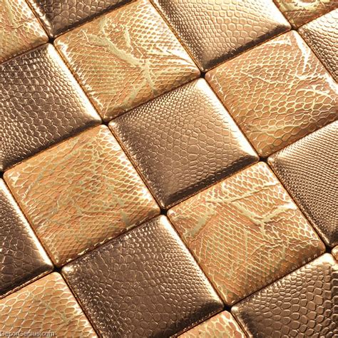 Tin tiles are very sharp on the edges. DecorGenius Gold Mosaic Floor Tile Home Living Room ...