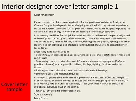 Creative interior design with a. Interior designer cover letter in 2020 | Cover letter for ...