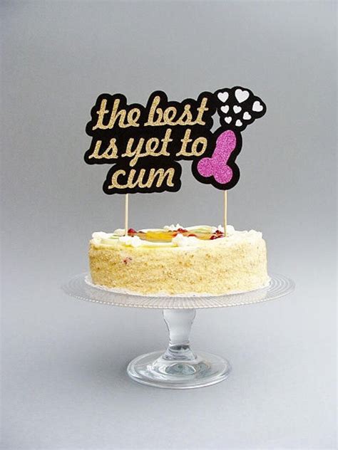 Naughty Bachelorette Cake Topper Naughty Cake Topper Penis Etsy