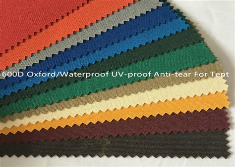 100p 600d Oxford Fabric Coated Waterproof Yarn Dyed Anti Tear Uv Proof