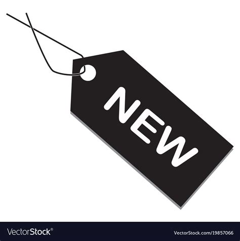 New Tag On White Background New Item Sign Flat Vector Image