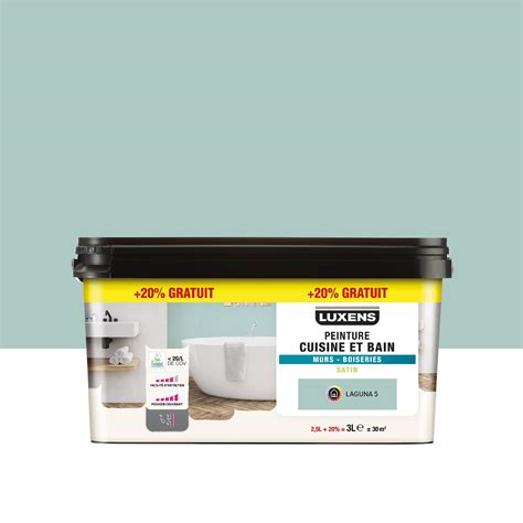Check spelling or type a new query. Peinture mur et boiserie LUXENS laguna 5 satiné 3 l ...