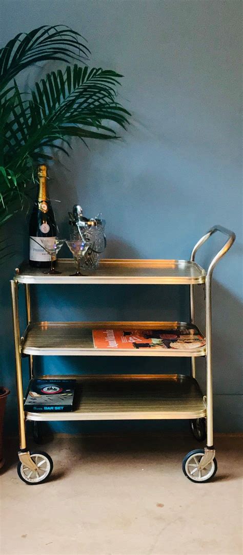 Shop target for bar carts you will love at great low prices. Gold marble effect drink trolley vintage bar cart mid | Etsy | Vintage bar carts, Vintage bar ...