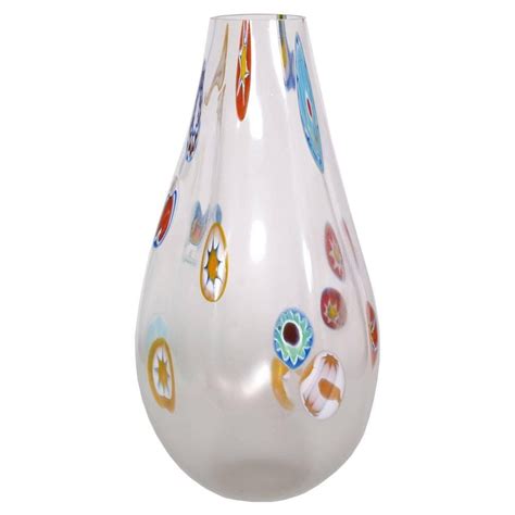 Italian Venetian Blown Murano Glass Vase With Murrine By Gino Cenedese 1950s For Sale At Pamono